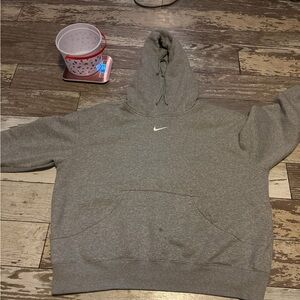 Nike Gray Sweatshirt Classic Pullover Hoodie